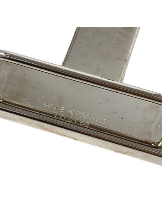 Hermes Buckle Belt Logo Only Metal Silver main image 8